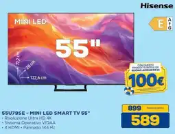 Euronics Bruno Hisense 55U79SE - Mini LED Smart TV 55" offerta