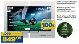Euronics Bruno Haier QLED 75" offerta