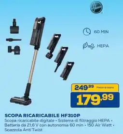 Euronics Bruno Scopa ricaricabile Hoover HF310P offerta