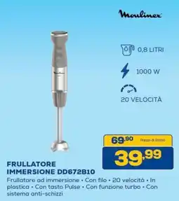 Euronics Bruno Moulinex frullatore immersione offerta