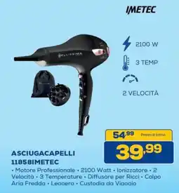 Euronics Bruno Asciugacapelli 11858Imetec offerta