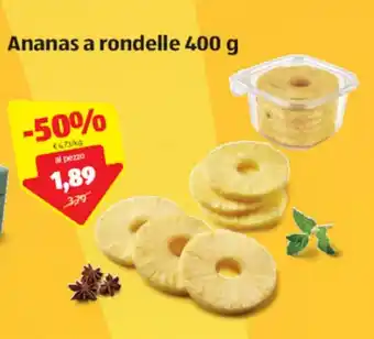 ALDI Ananas rondelle 400 g offerta