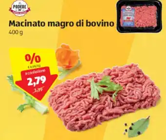 ALDI Il Podere Macinato Magro di bovino 400g offerta