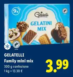 Lidl Gelatelli Family mini mix offerta