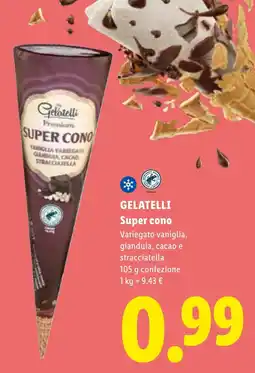 Lidl Gelatelli Super cono offerta