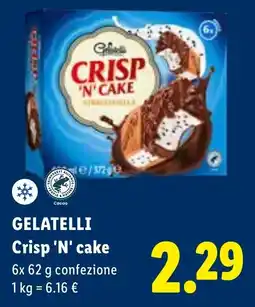 Lidl Gelatelli Crisp 'N' cake offerta