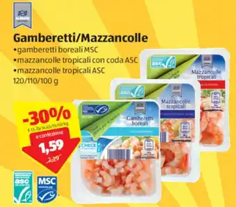 ALDI Gamberetti/Mazzancolle 120/110/100g offerta