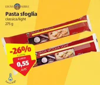 Cucina Nobile Pasta Sfoglia classica/light 275g