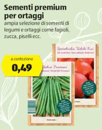 ALDI Sementi premium per ortaggi offerta