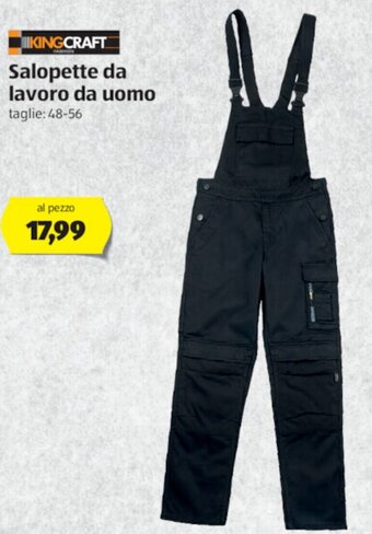 ALDI Kingcraft Salopette da lavoro da uomo offerta