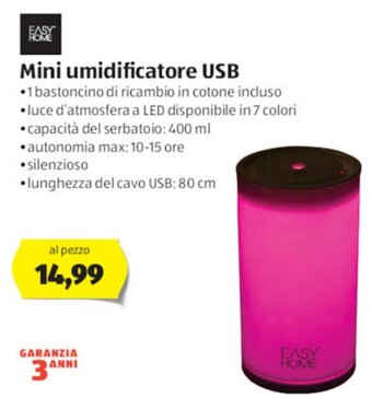 Mini umidificatore USB