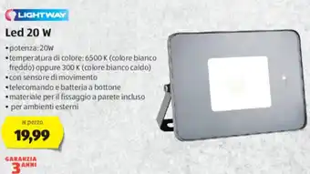 ALDI Lightway LED 20 W offerta