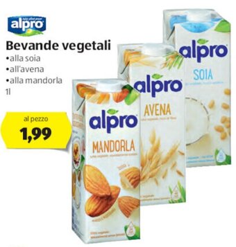 ALDI Alpro Bevande vegetali 1l offerta