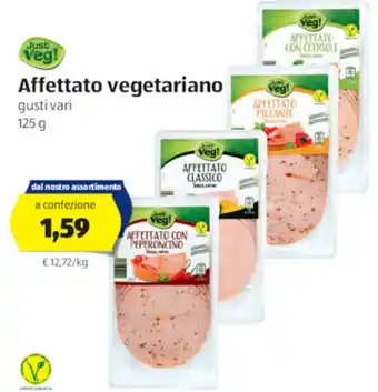 ALDI Just Veg! Affettato vegetariano gusti vari 125g offerta