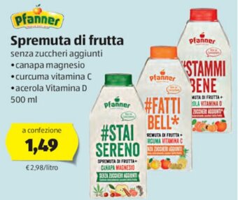 ALDI Pfanner Spremuta di frutta 500 ml offerta