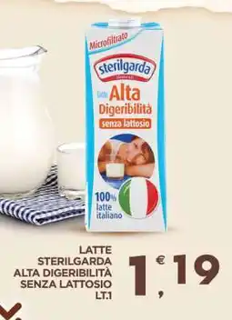 Eurospar LATTE STERILGARDA ALTA DIGERIBILITÀ SENZA LATTOSIO LT.1 offerta