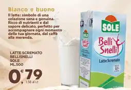 Eurospar LATTE SCREMATO BELLISNELLI offerta