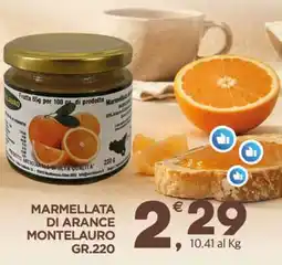 Eurospar MARMELLATA DI ARANCE MONTELAURO GR.220 offerta