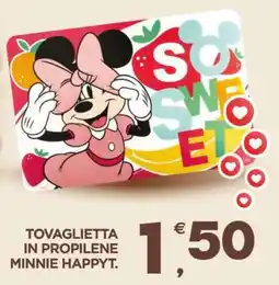 Eurospar TOVAGLIETTA IN PROPILENE MINNIE HAPPYT offerta