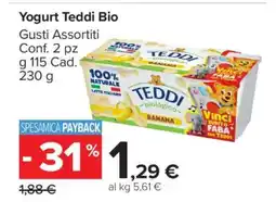 Carrefour Yogurt Teddi Bio offerta