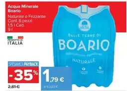 Carrefour ACQUA MINERALE BOARIO offerta