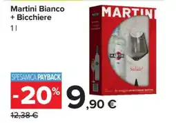 Carrefour Martini Bianco + Bicchiere offerta