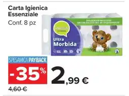 Carrefour Carta Igienica Essenziale offerta