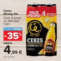 Carrefour Ceres Strong Ale offerta