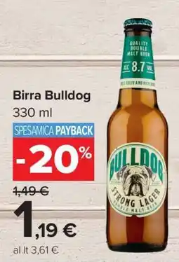 Carrefour Birra Bulldog offerta