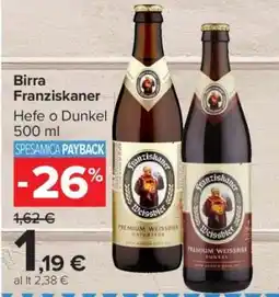 Carrefour BIRRA FRANZISKANER offerta