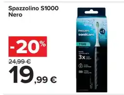 Carrefour Spazzolino S1000 Nero offerta