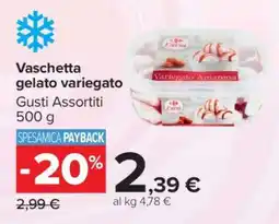 Carrefour Vaschetta gelato variegato offerta