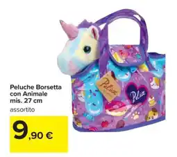 Carrefour Peluche Borsetta con Animale offerta