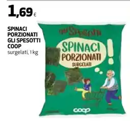 Coop SPINACI PORZIONATI GLI SPESOTTI COOP offerta