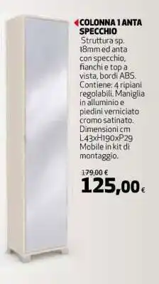Coop COLONNA 1 ANTA SPECCHIO offerta