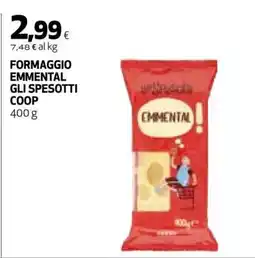 Coop FORMAGGIO EMMENTAL GLI SPESOTTI COOP offerta