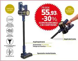 Coop SCOPA RICARICABILE 2 IN 1 COOP RSH09 offerta