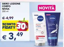 Esselunga SIERO LOZIONE CORPO NIVEA offerta