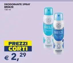 Esselunga Deodorante Spray Breeze offerta