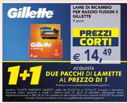 Esselunga LAME DI RICAMBIO PER RASOIO FUSION 5 GILLETTE offerta