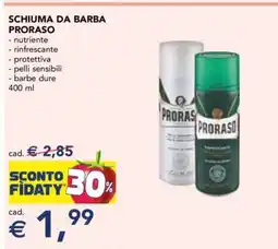 Esselunga SCHIUMA DA BARBA PRORASO offerta