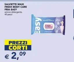Esselunga SALVIETTE MAXI FRESH BODY CARE FRIA EASY offerta