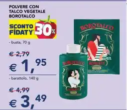 Esselunga POLVERE CON TALCO VEGETALE BOROTALCO offerta