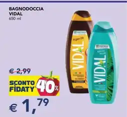 Esselunga BAGNODOCCIA VIDAL offerta