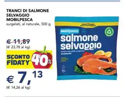 Esselunga TRANCI DI SALMONE SELVAGGIO MOBILPESCA offerta