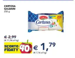 Esselunga CERTOSA GALBANI offerta
