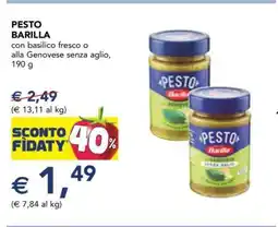 Esselunga Pesto Barilla offerta