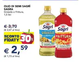 Esselunga Olio di Semi Sagrì Sagrà offerta