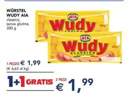 Esselunga WÜRSTEL WUDY AIA offerta