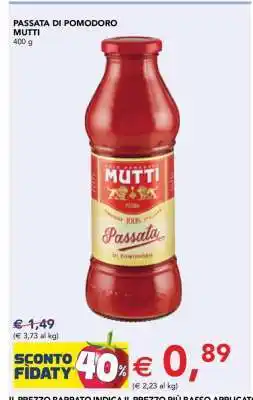 Esselunga PASSATA DI POMODORO MUTTI offerta